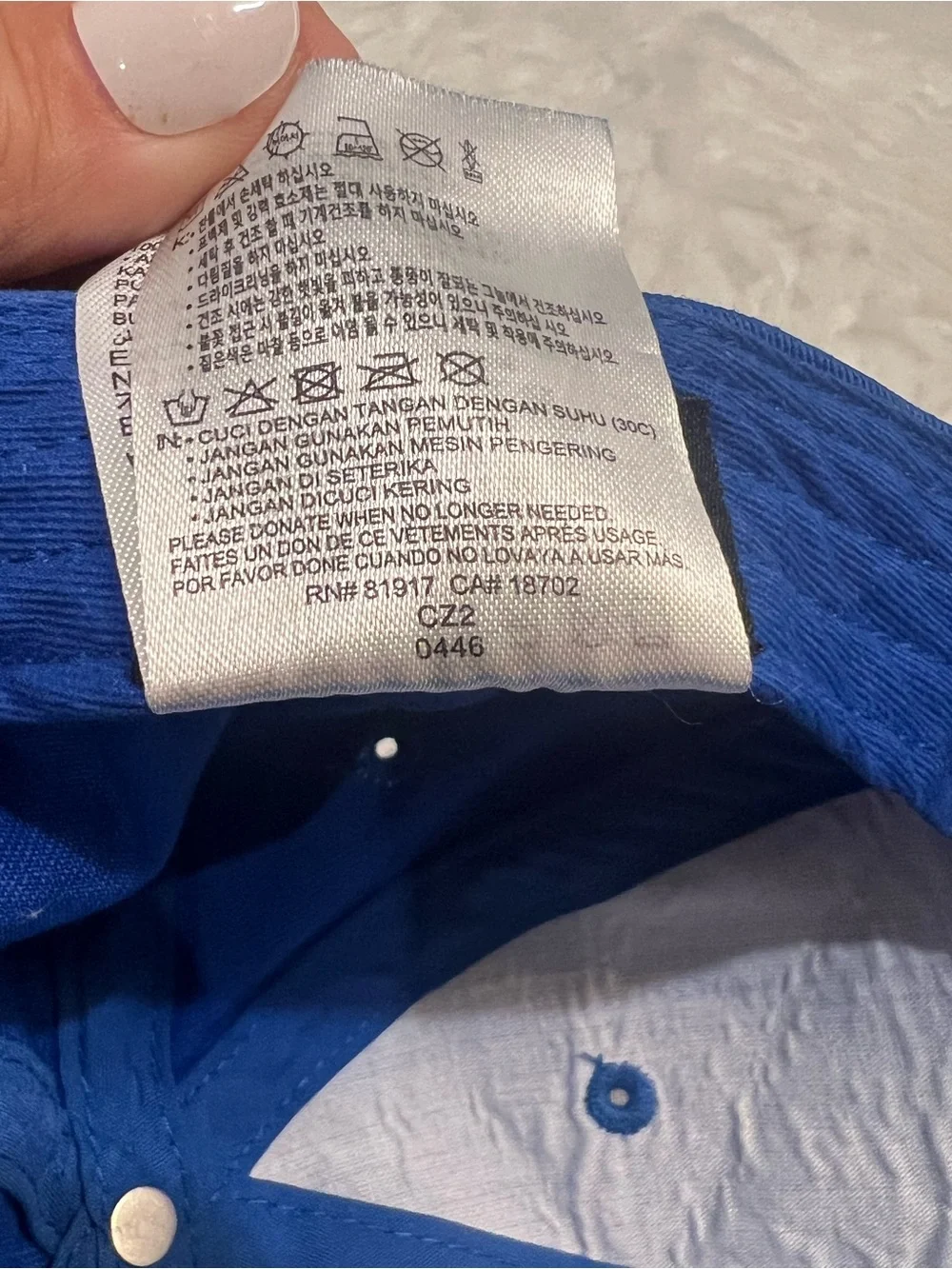 Rare HTF Nike Club Kids Adjustable “Boxy” Shoebox Character Cap Hat - Royal Blue